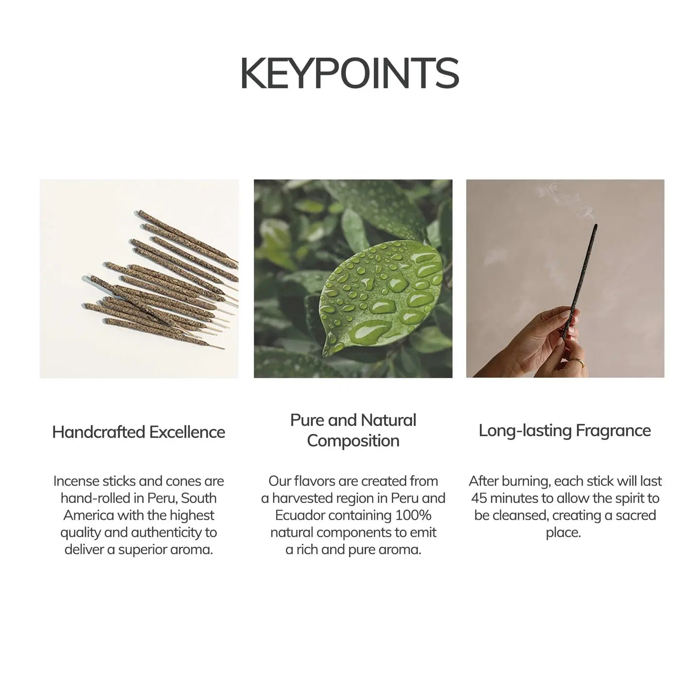White Sage Hand-Rolled Incense Stick - Image 2