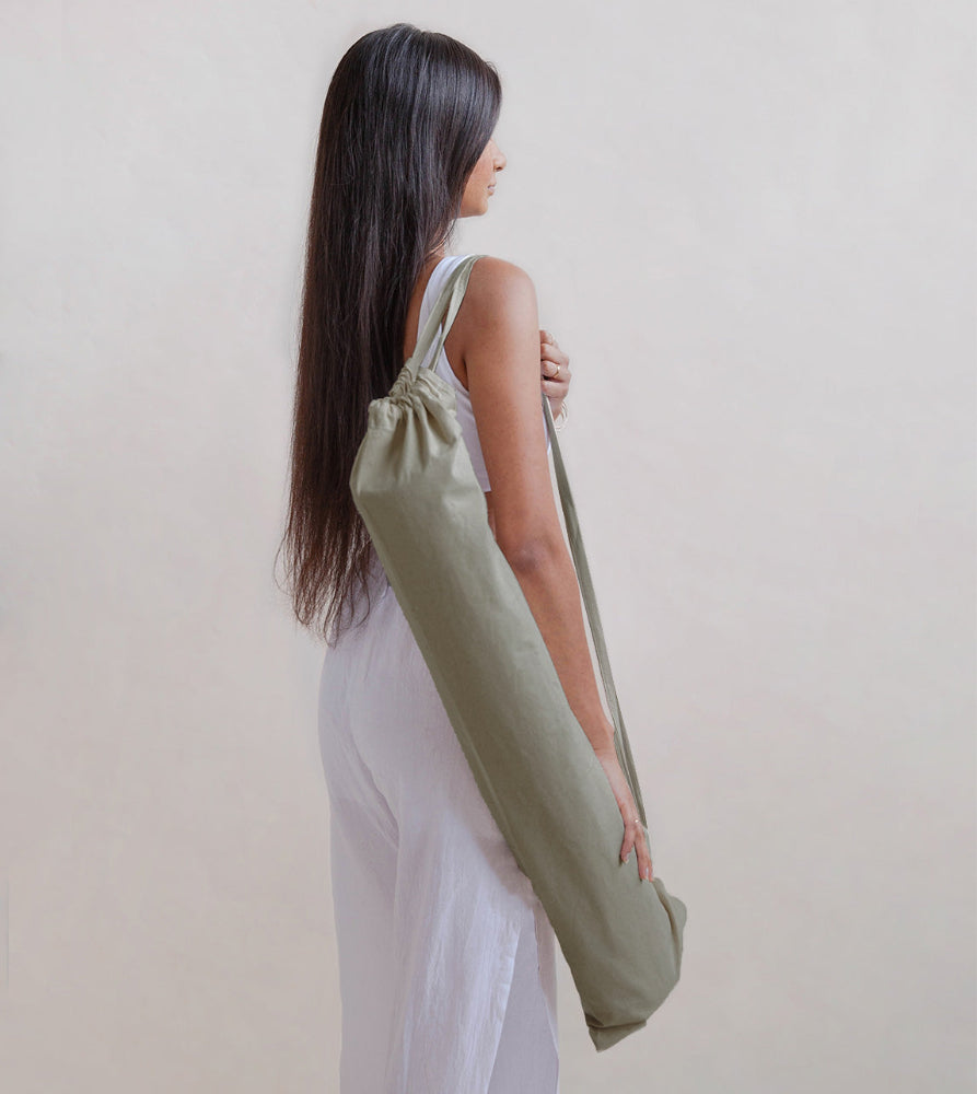 Jade & Jute - Naturally Dyed Herbal 5mm Yoga Mat - Image 2