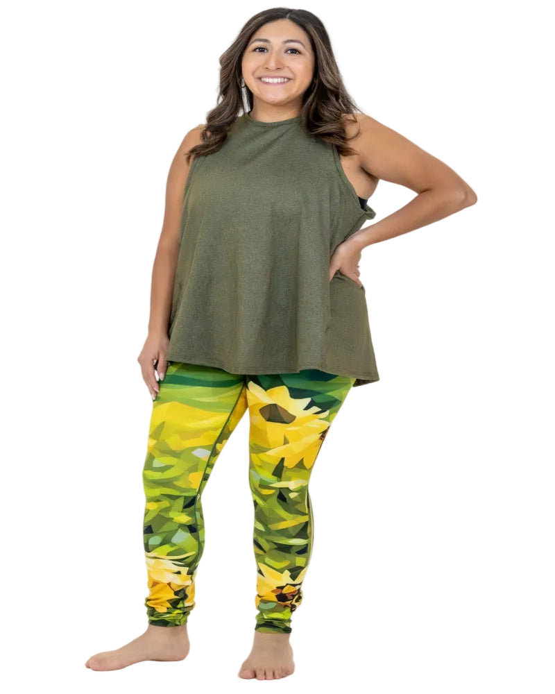 Sunflower Bloom Yoga Legging - Image 4