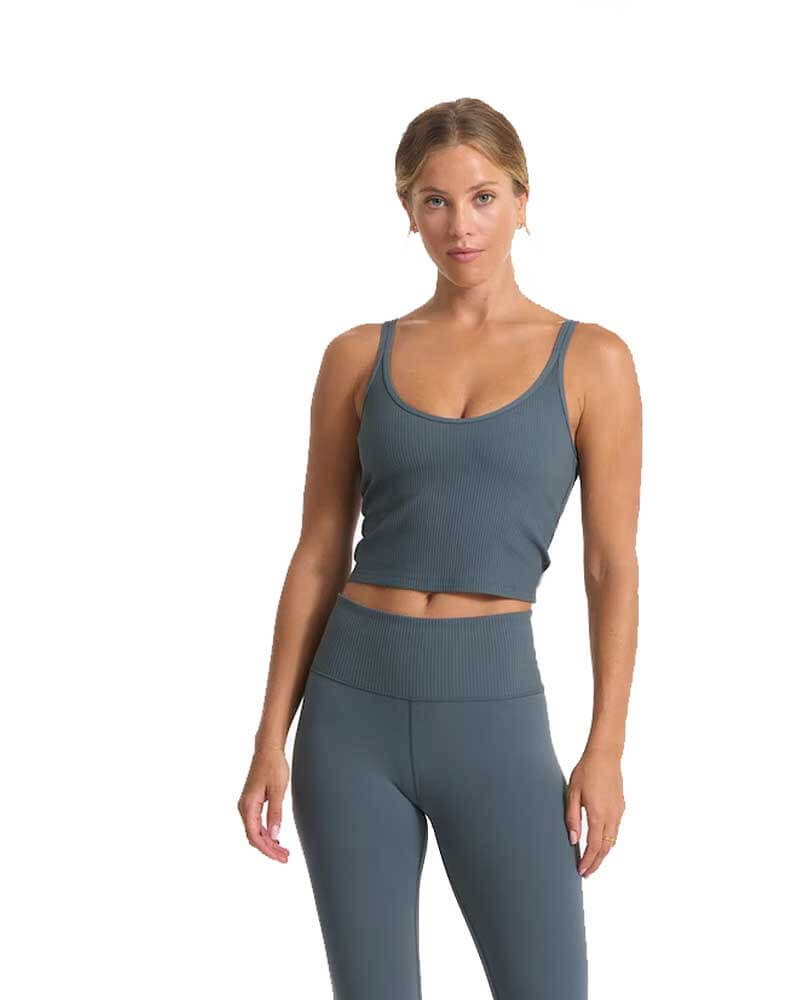 Rib Crop Tank Top - Image 2